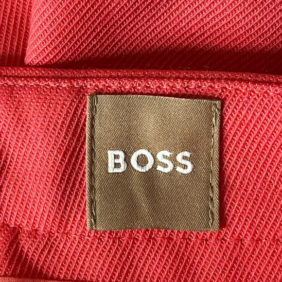 BOSS Hugo Boss pants Tiluna slim side zip trousers orange size 6 - Picture 5 of 6
